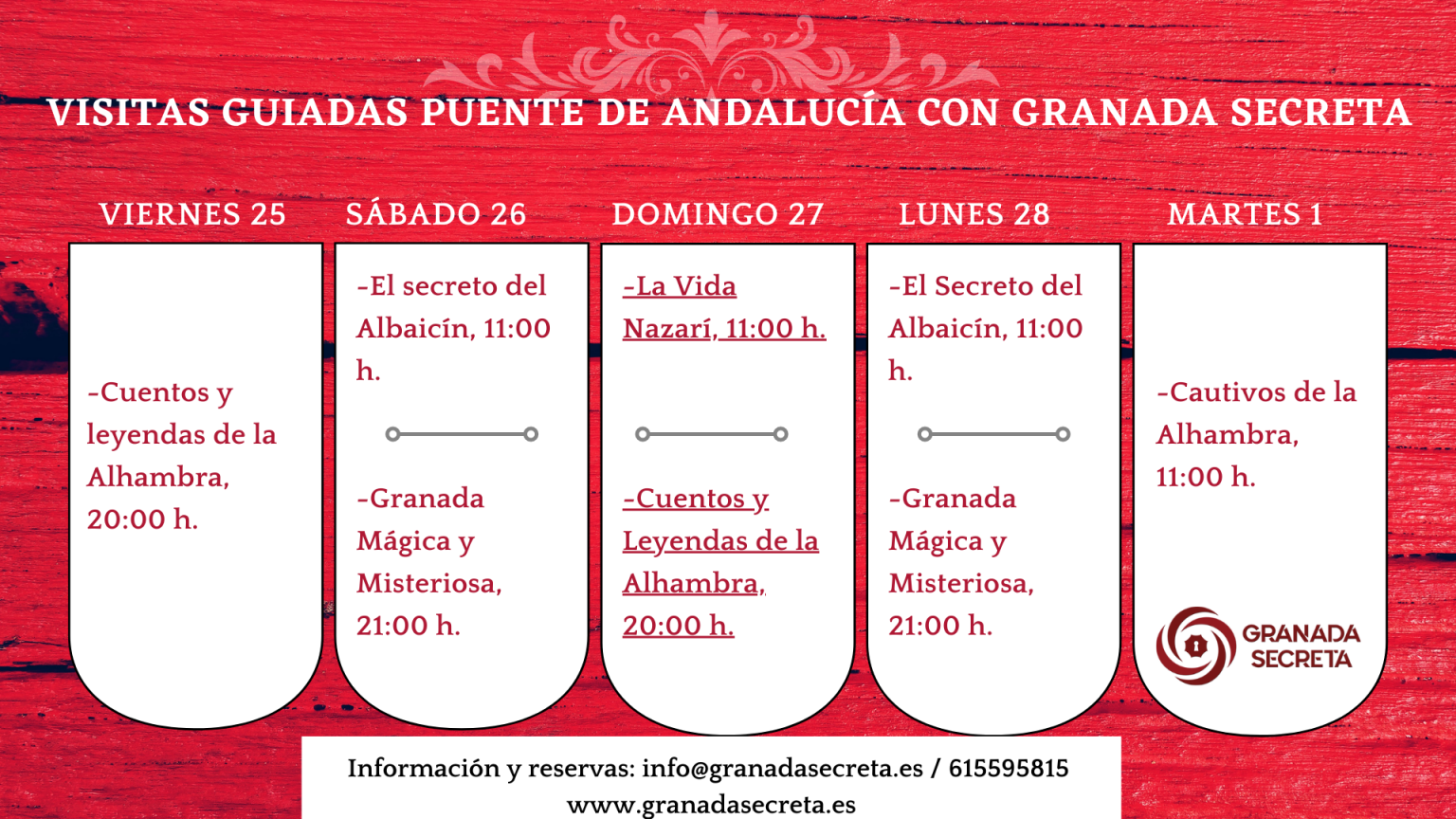 Puente de Andalucía con Granada Secreta Granada Secreta Puente de Andalucía con Granada Secreta Granada Secreta