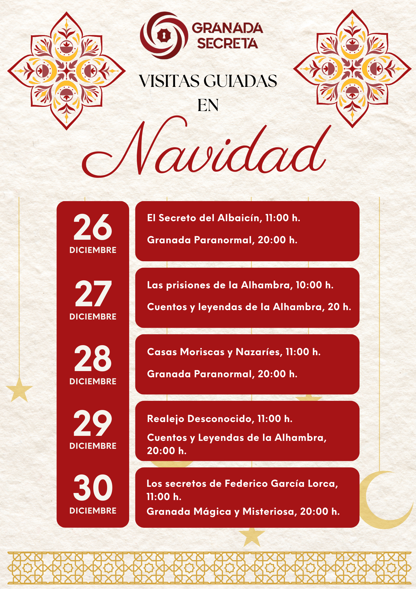 Visita granada esta navidad con Granada Secreta