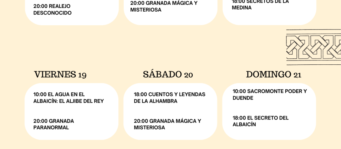 VISITAS ENERO GRANADA SECRETA